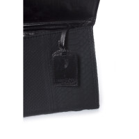 Maison Du Posh Clutch Bag Leather in Black