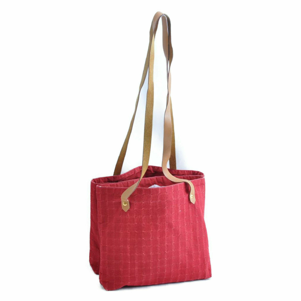 Hermès Tote bag in Tela in Rosso