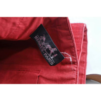 Hermès Tote bag Canvas in Red
