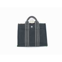 Hermès Tote Bag aus Canvas in Schwarz