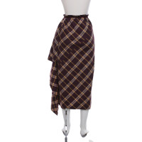 Yohji Yamamoto skirt with checked pattern