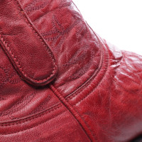 Mexicana Stiefeletten aus Leder in Rot