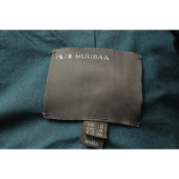 Muubaa Jacket/Coat Leather in Petrol