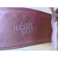 Hermès Wedges aus Leder in Braun