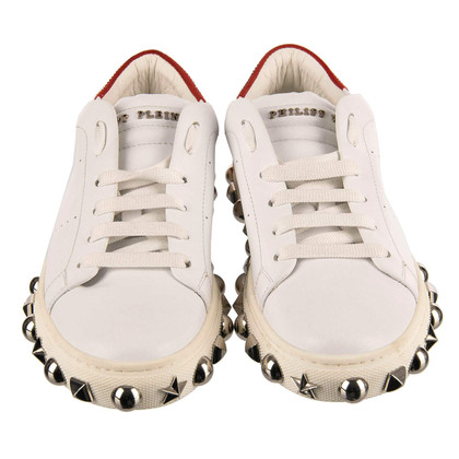 Philipp Plein Sneakers aus Leder in Weiß