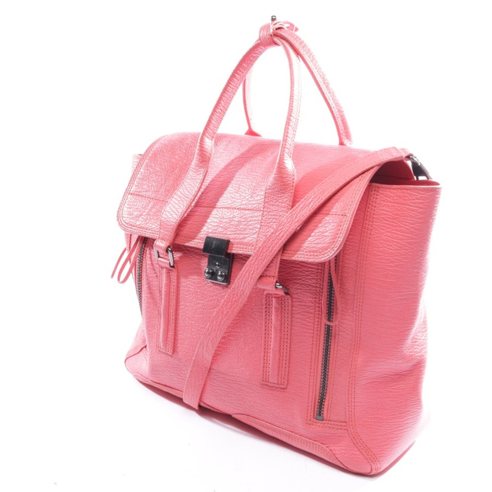 3.1 Phillip Lim Pashli Medium Satchel Leer in Roze