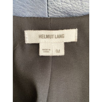 Helmut Lang Jacke/Mantel aus Leder in Blau