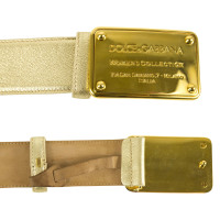 Dolce & Gabbana Pelle Oro opaco Cintura SZ 95cm, 38 ''