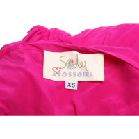A Ross Girl X Soler Dress Silk in Pink