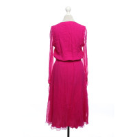 A Ross Girl X Soler Dress Silk in Pink