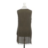 Theory Top en Soie en Olive