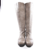 Shabbies Amsterdam Boots Leather in Khaki