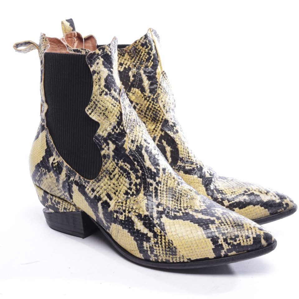 A.S.98 Ankle boots Leather in Yellow