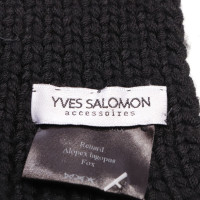 Yves Salomon Scarf/Shawl in Black