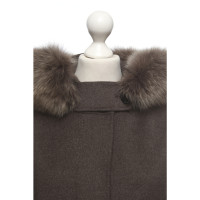 S Max Mara Jacket/Coat in Brown