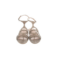 Alaïa Sandals Leather in Taupe
