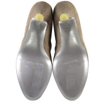 Michel Perry Stiefeletten aus Canvas in Taupe
