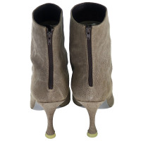 Michel Perry Ankle boots Canvas in Taupe