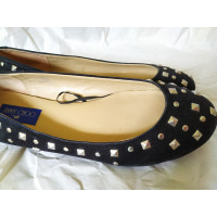 Jimmy Choo For H&M Slippers/Ballerinas Leather in Black