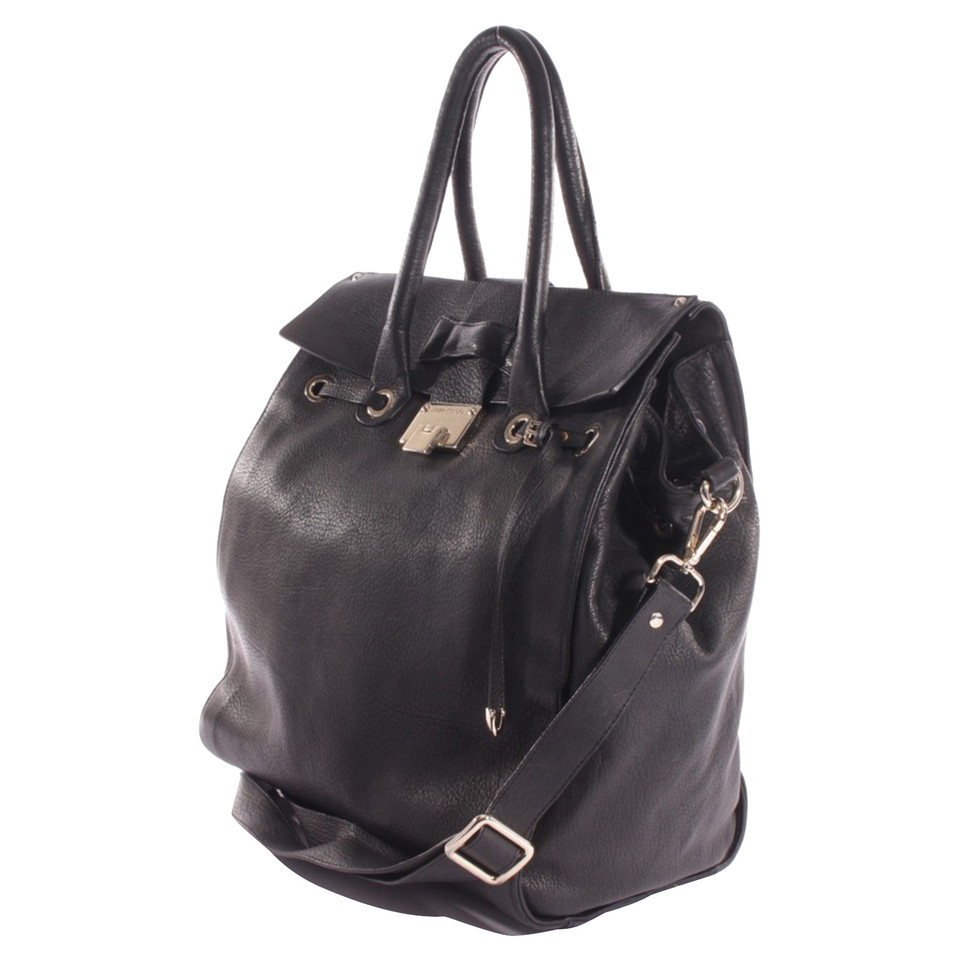 Jimmy Choo Borsa a tracolla in Pelle in Nero