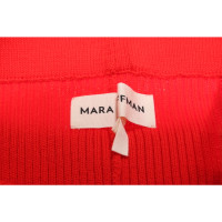 Mara Hoffman Paire de Pantalon en Coton en Rouge