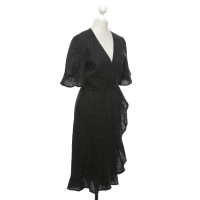 Honorine Dress Linen in Black