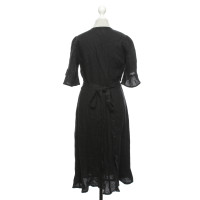 Honorine Dress Linen in Black