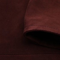 Yves Salomon Jacket/Coat Leather in Brown