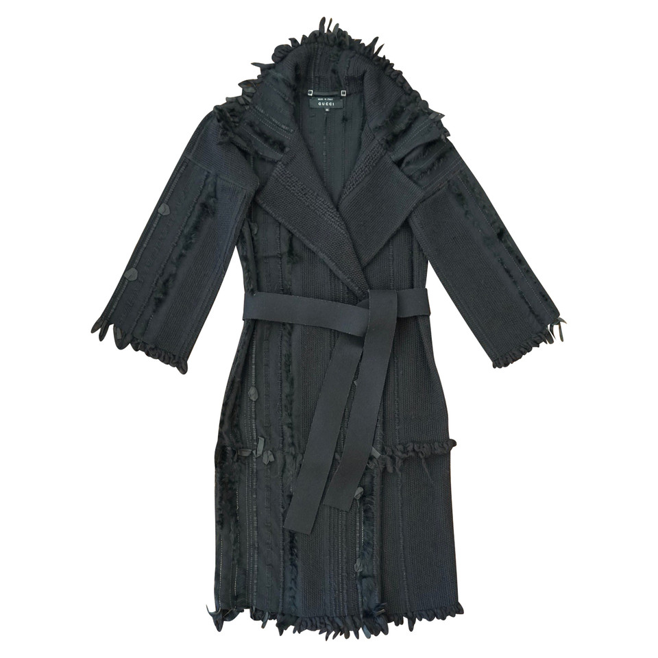 Gucci Jacket/Coat Wool in Black