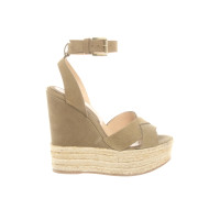 Max & Co Sandals Leather in Khaki