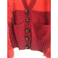 Sonia Rykiel Jacket/Coat Fur in Red