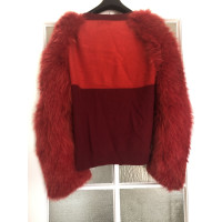 Sonia Rykiel Jacket/Coat Fur in Red