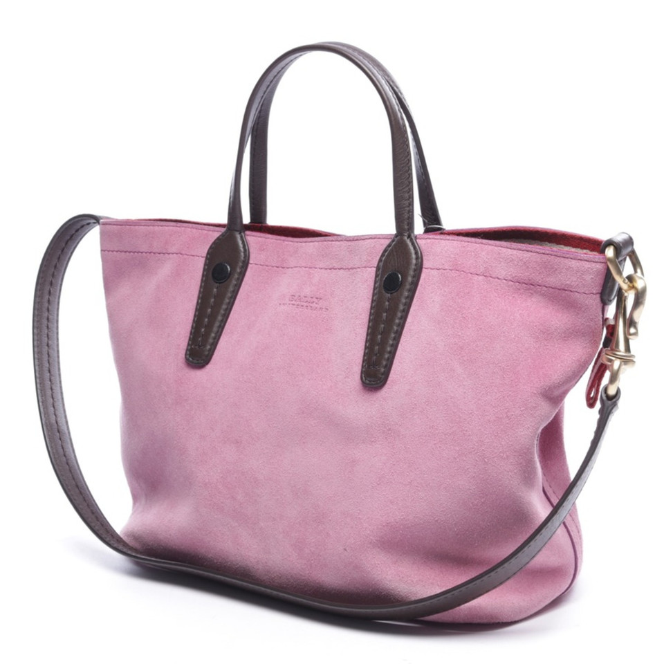 Bally Shopper Leer in Roze