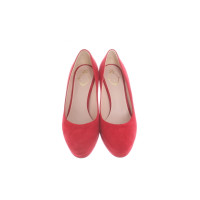 Unützer Pumps/Peeptoes en Daim en Rouge