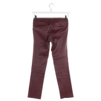 Helmut Lang Trousers Leather in Red