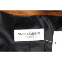 Saint Laurent Blazer aus Leder in Braun