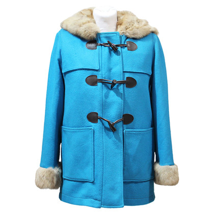 L'autre Chose Jacket/Coat Fur in Turquoise
