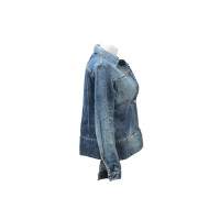 Helmut Lang Giacca/Cappotto in Cotone in Blu