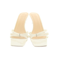 By Far Sandals Patent leather in Cream