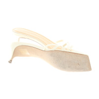 By Far Sandals Patent leather in Cream