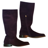 Moschino Boots Suede in Violet