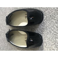 French Sole Slippers/Ballerinas in Black