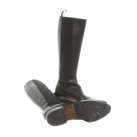 Santoni Boots Leather in Black