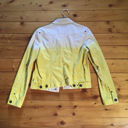 Marc Cain Jacket/Coat Jeans fabric in Yellow