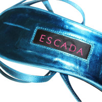 Escada Sandals in turquoise blue