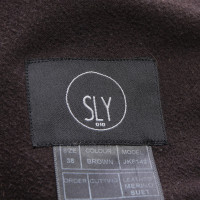 Sly 010 Jacke/Mantel aus Leder in Braun