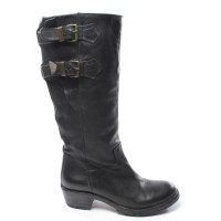 Moma Boots Leather in Black