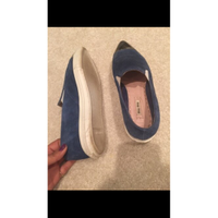 Miu Miu Slippers/Ballerinas Suede in Blue