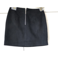 Anthony Vaccarello Skirt Suede in Black