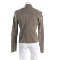 Jitrois Jacke/Mantel aus Leder in Grau
